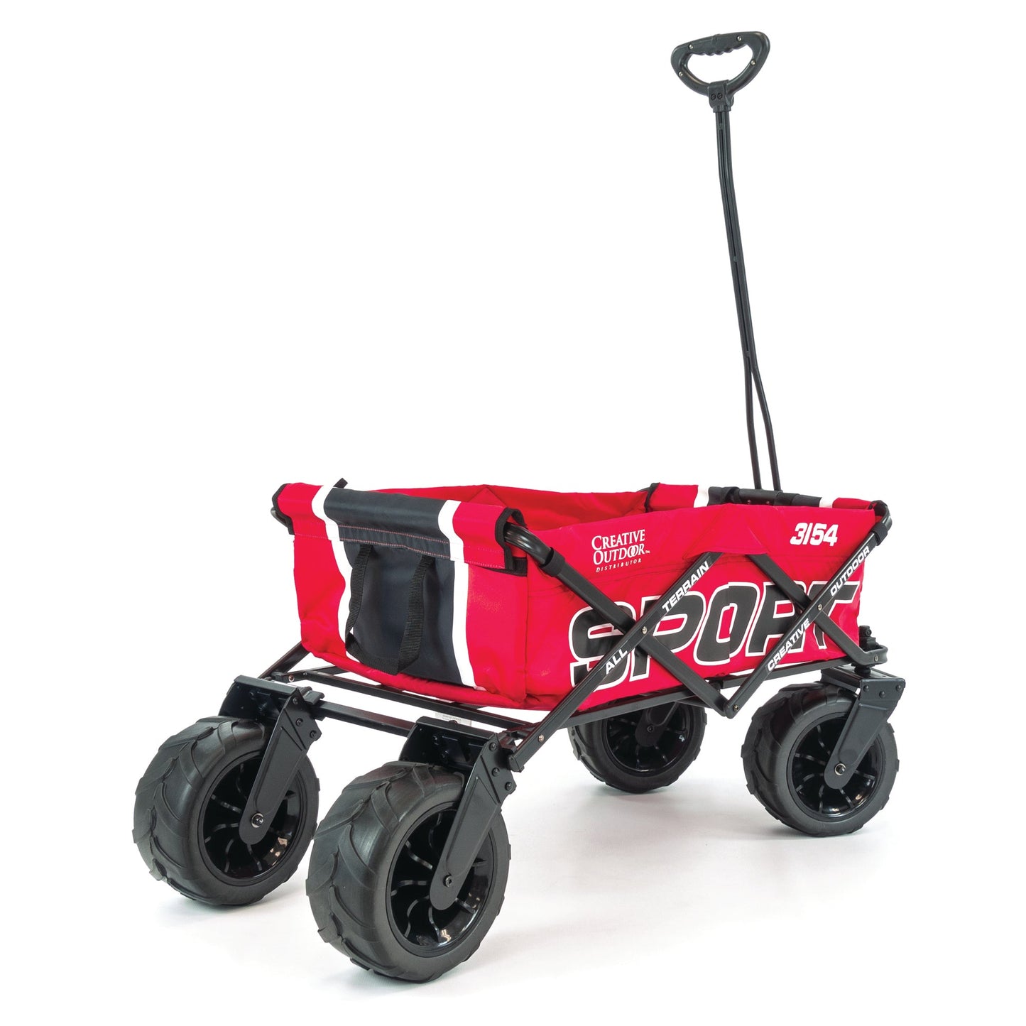 XXL Hauler Klappklappwagen | Heavy Duty | Coach Edition - Rotes Schwarz