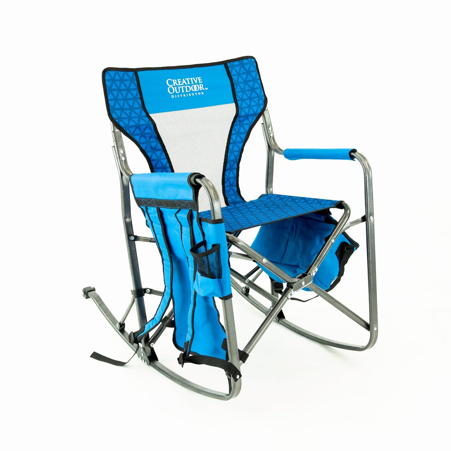 2 Ocean Diamond Schaukelstühle + 1 Blauer Weintisch