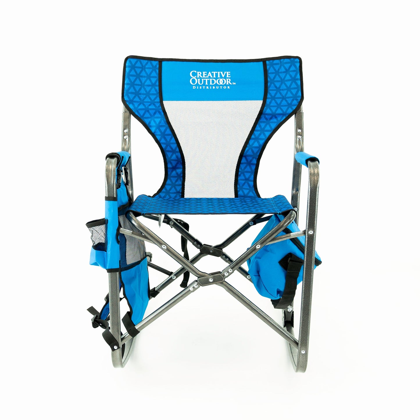 2 Ocean Diamond Schaukelstühle + 1 Blauer Weintisch