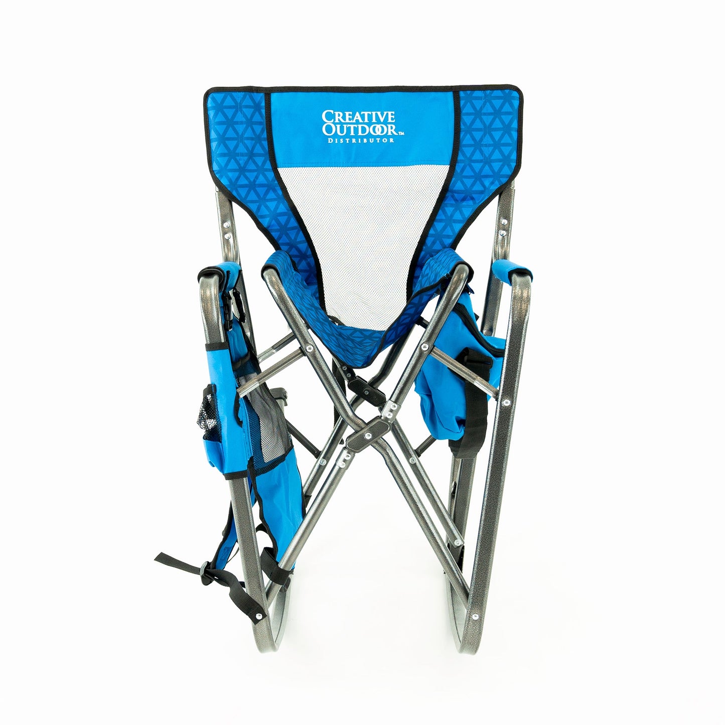 2 Ocean Diamond Schaukelstühle + 1 Blauer Weintisch