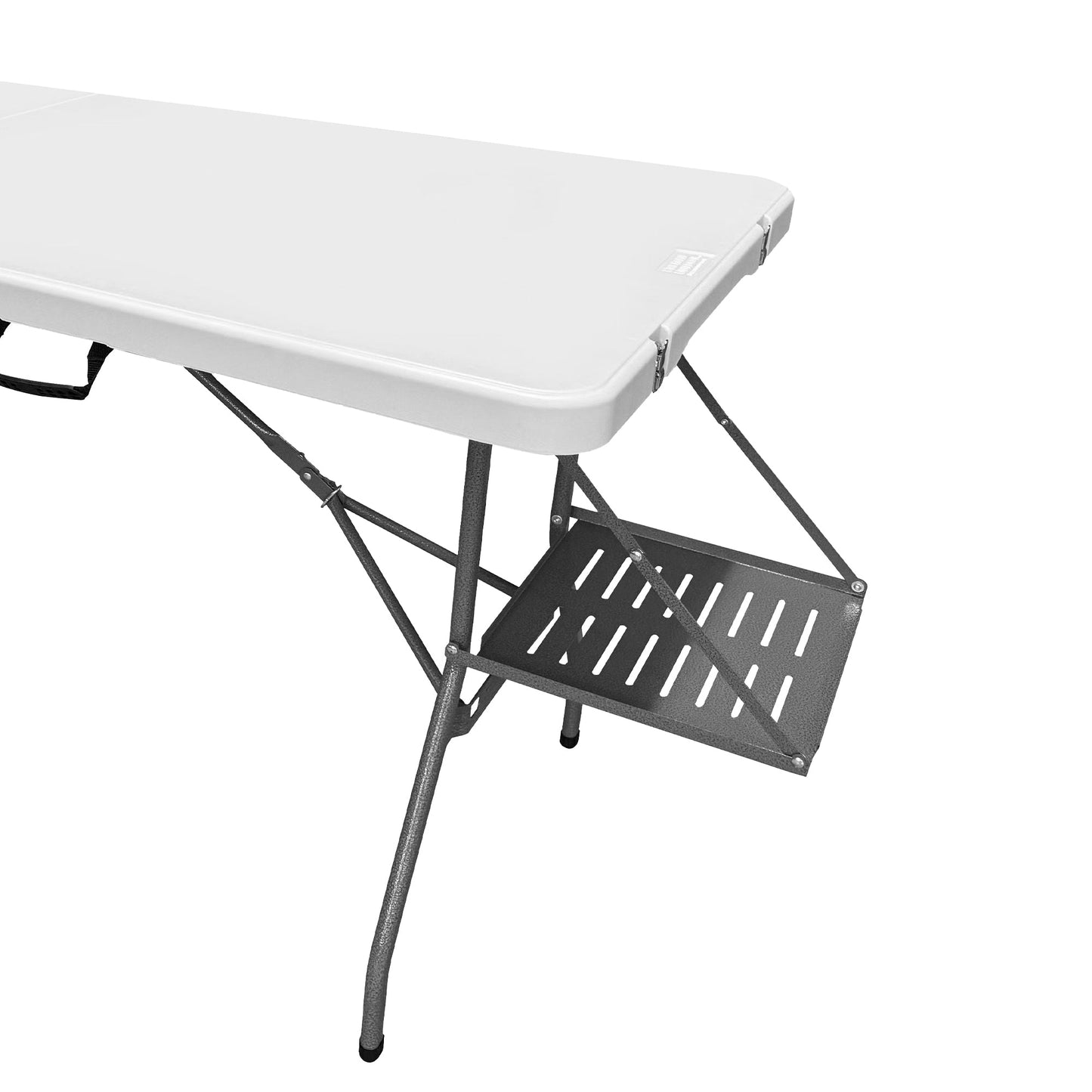 Der Rolling Table - 6 ft. Klapptisch auf Rädern - Teamfarben - Weiß