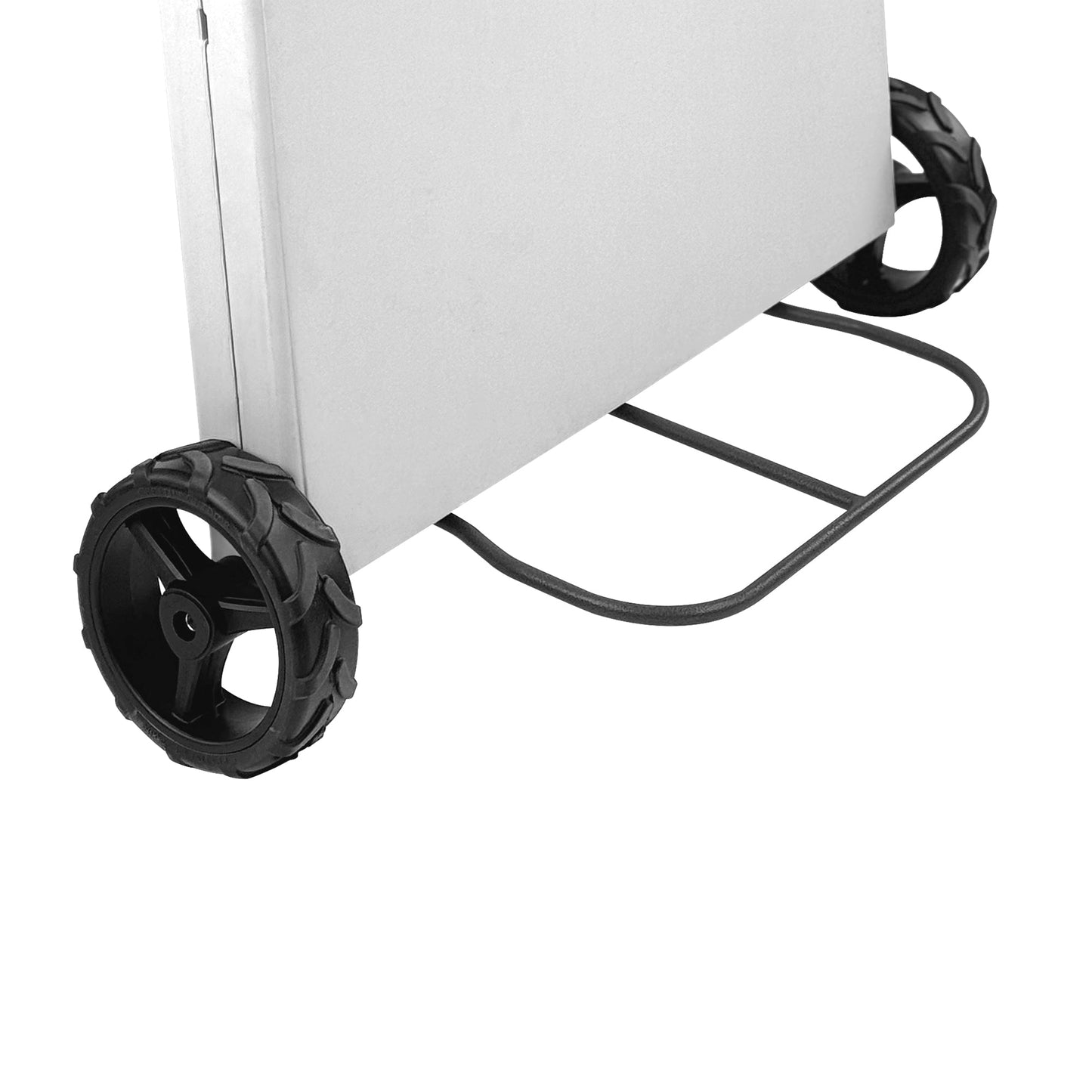Der Rolling Table - 6 ft. Klapptisch auf Rädern - Teamfarben - Weiß