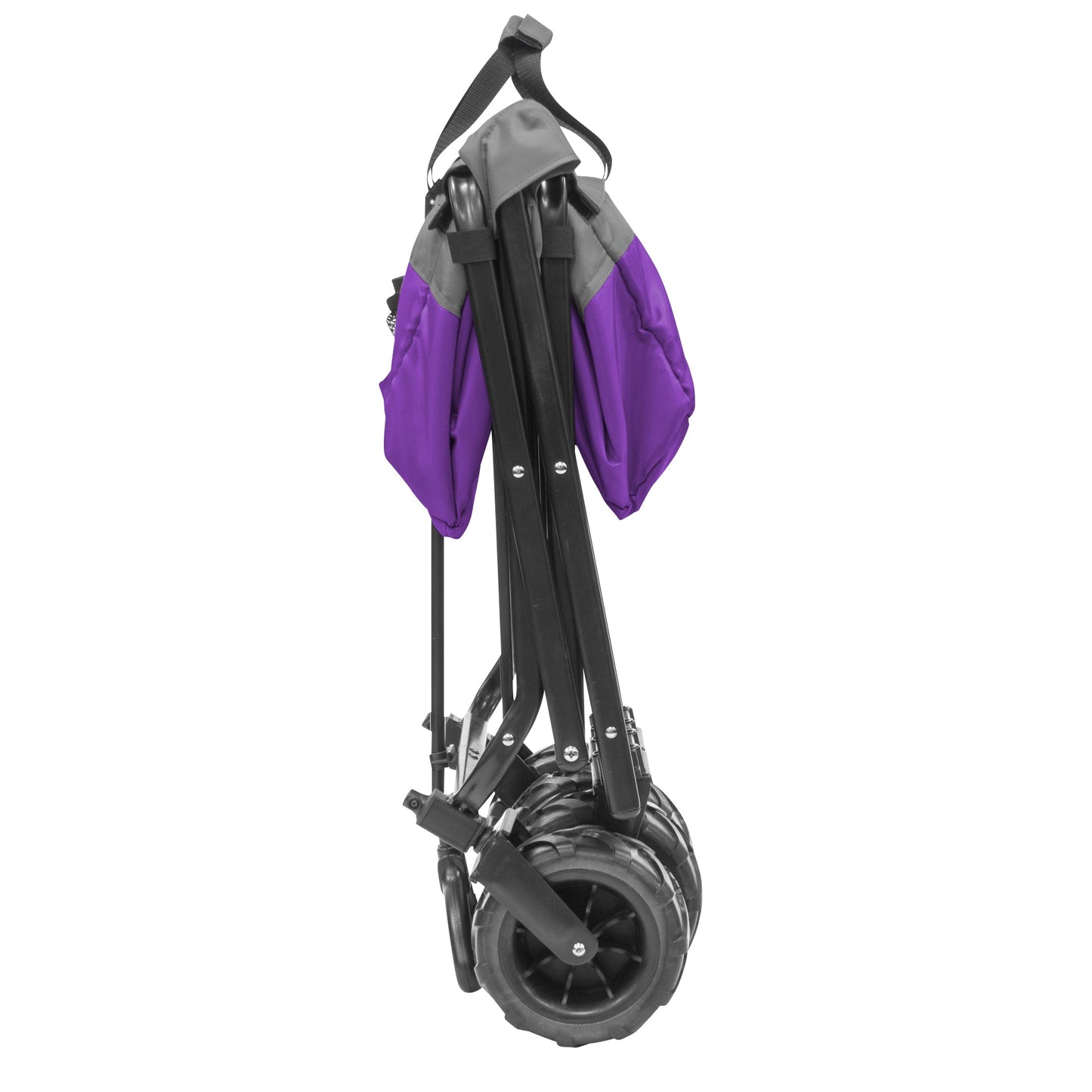 All-Terrain Faltender zusammenklappbarer Strandwagen | Heavy Duty | Two Tone - Purple Gray