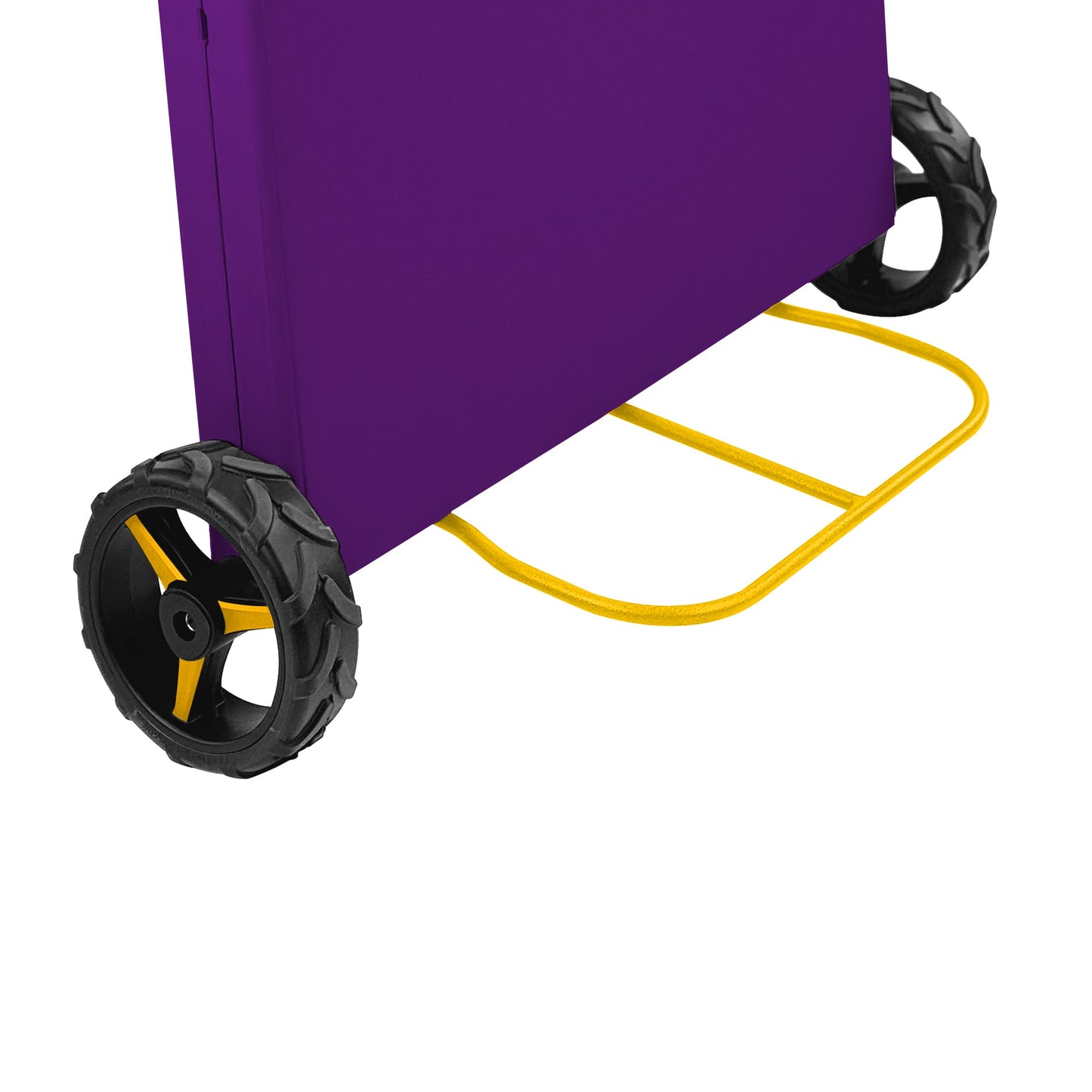 Der Rolling Table - 6 ft. Klapptisch auf Rädern - Teamfarben - Purpur & Gelb