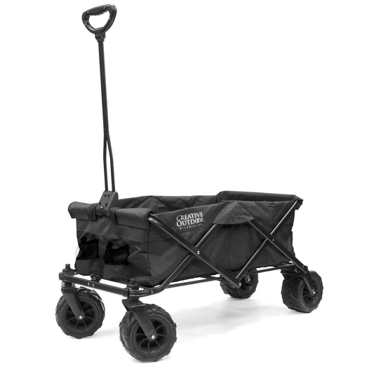All-Terrain Klappen Einklappbare Beach Wagon | Heavy Duty | Black