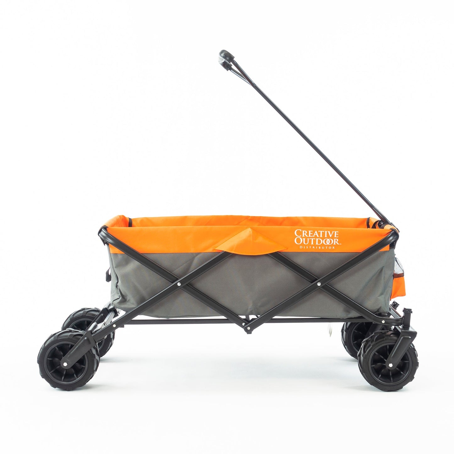 All-Terrain Faltender zusammenklappbarer Strandwagen | Heavy Duty | Two-Tone - Grauorangen