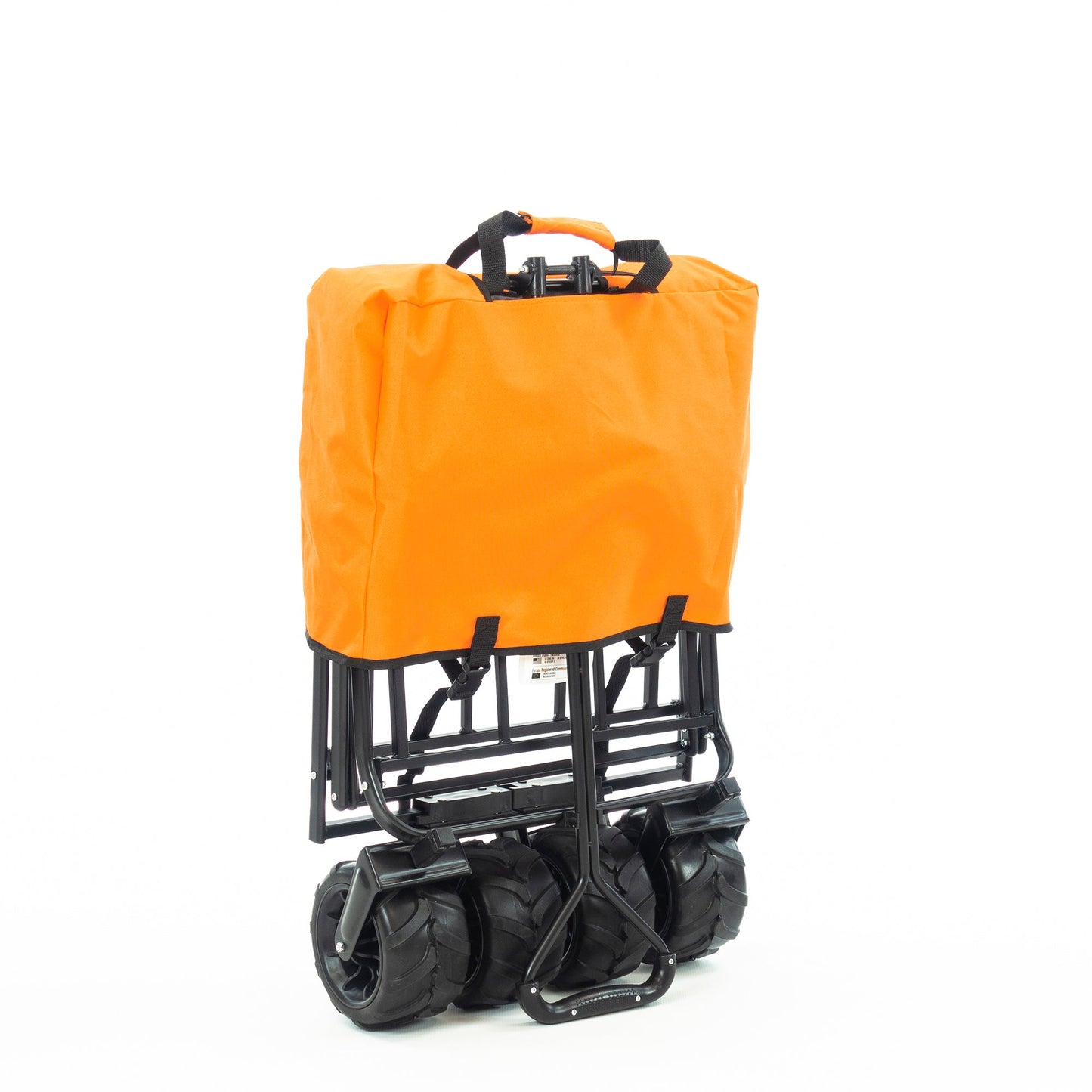 All-Terrain Faltender zusammenklappbarer Strandwagen | Heavy Duty | Two-Tone - Grauorangen