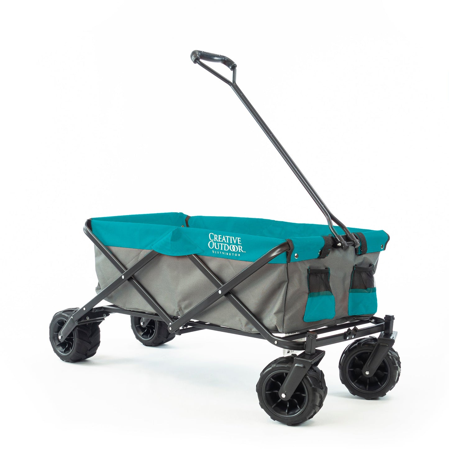 All-Terrain Faltbarer Strandwagen | Heavy Duty | Two-Tone - Grauer Teal