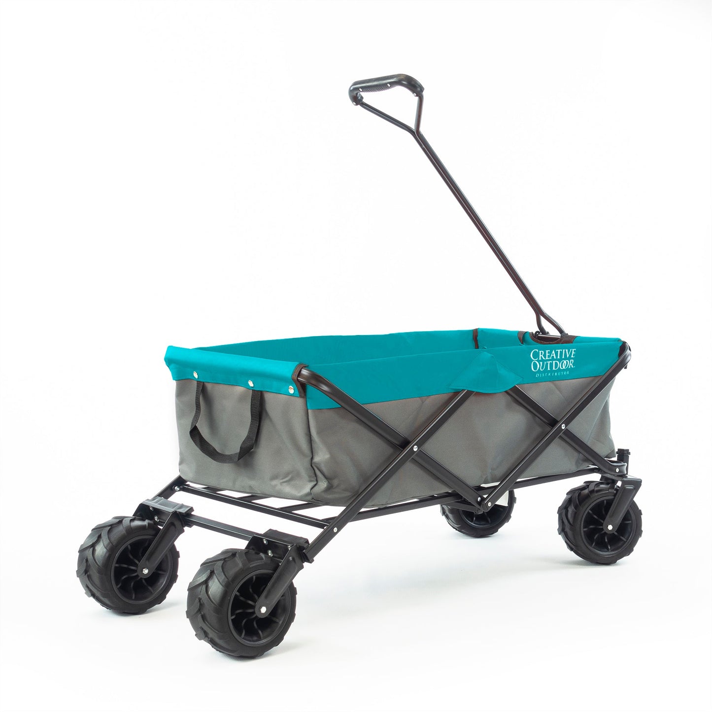 All-Terrain Faltbarer Strandwagen | Heavy Duty | Two-Tone - Grauer Teal