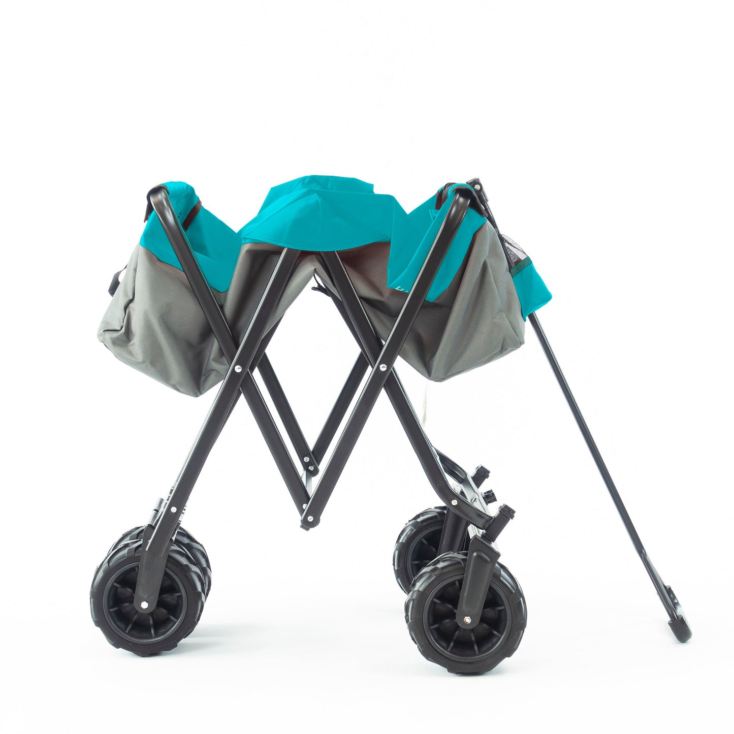 All-Terrain Faltbarer Strandwagen | Heavy Duty | Two-Tone - Grauer Teal
