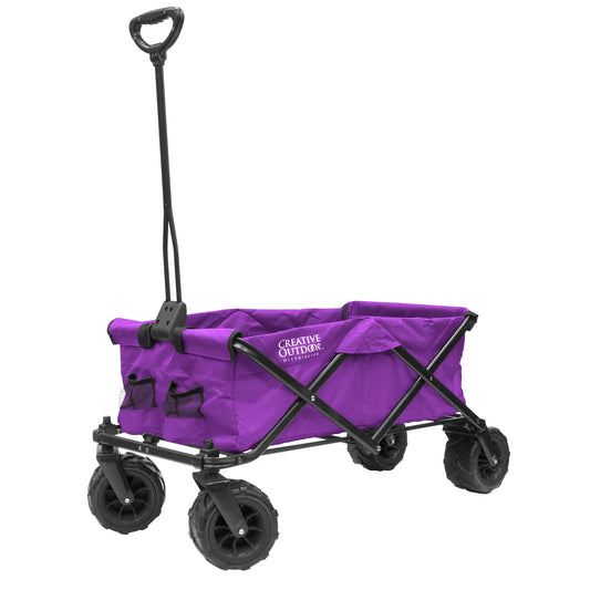 All-Terrain Klappen Einklappbare Beach Wagon | Heavy Duty | Purple