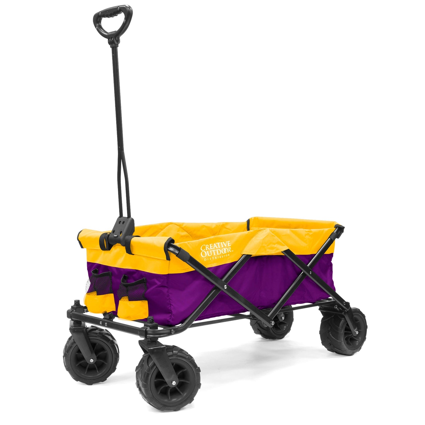 All-Terrain Faltbarer Strandwagen | Heavy Duty | Zwei Ton - Purpurgelb