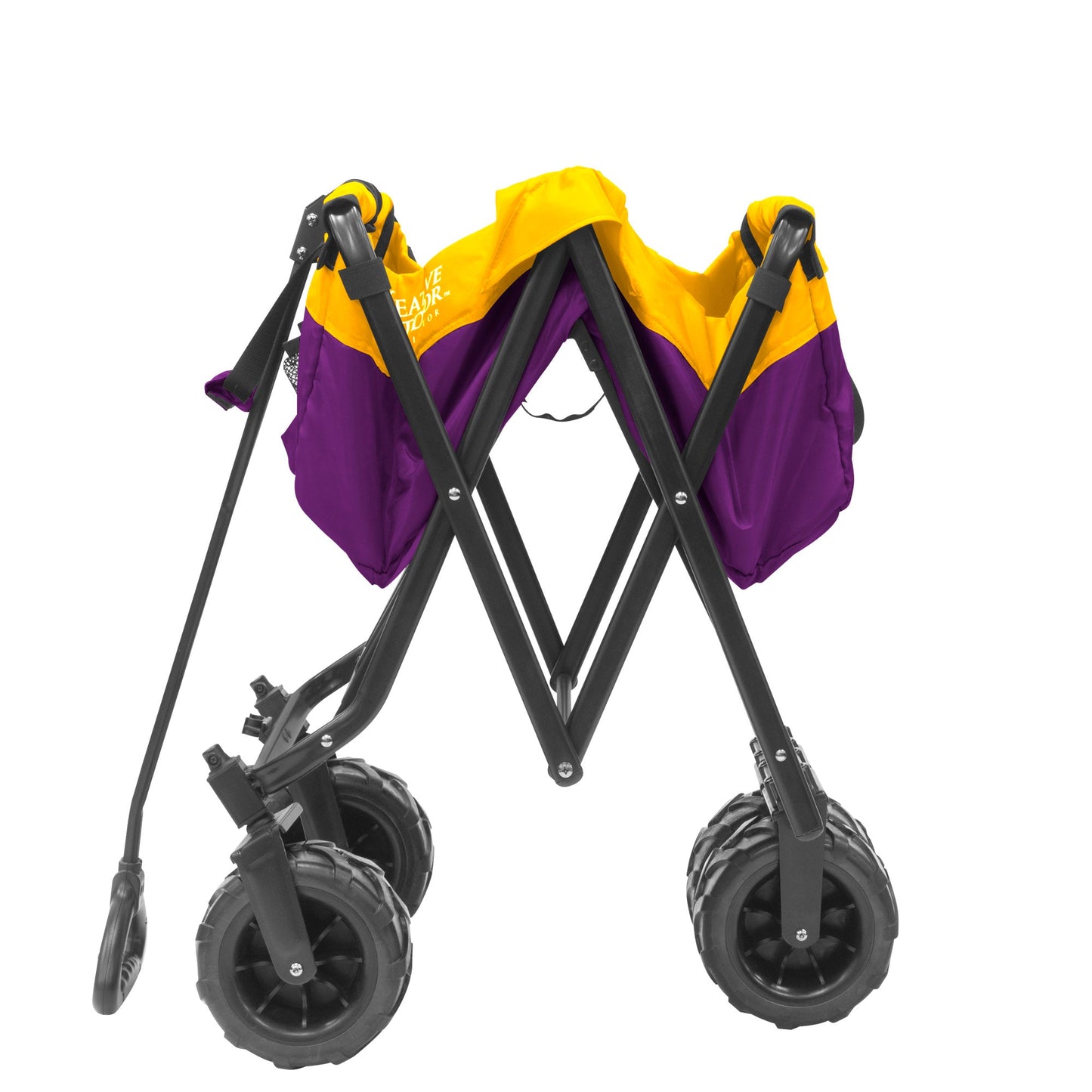 All-Terrain Faltbarer Strandwagen | Heavy Duty | Zwei Ton - Purpurgelb
