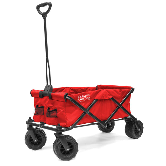 All-Terrain Klappen Einklappbare Beach Wagon | Heavy Duty | Red