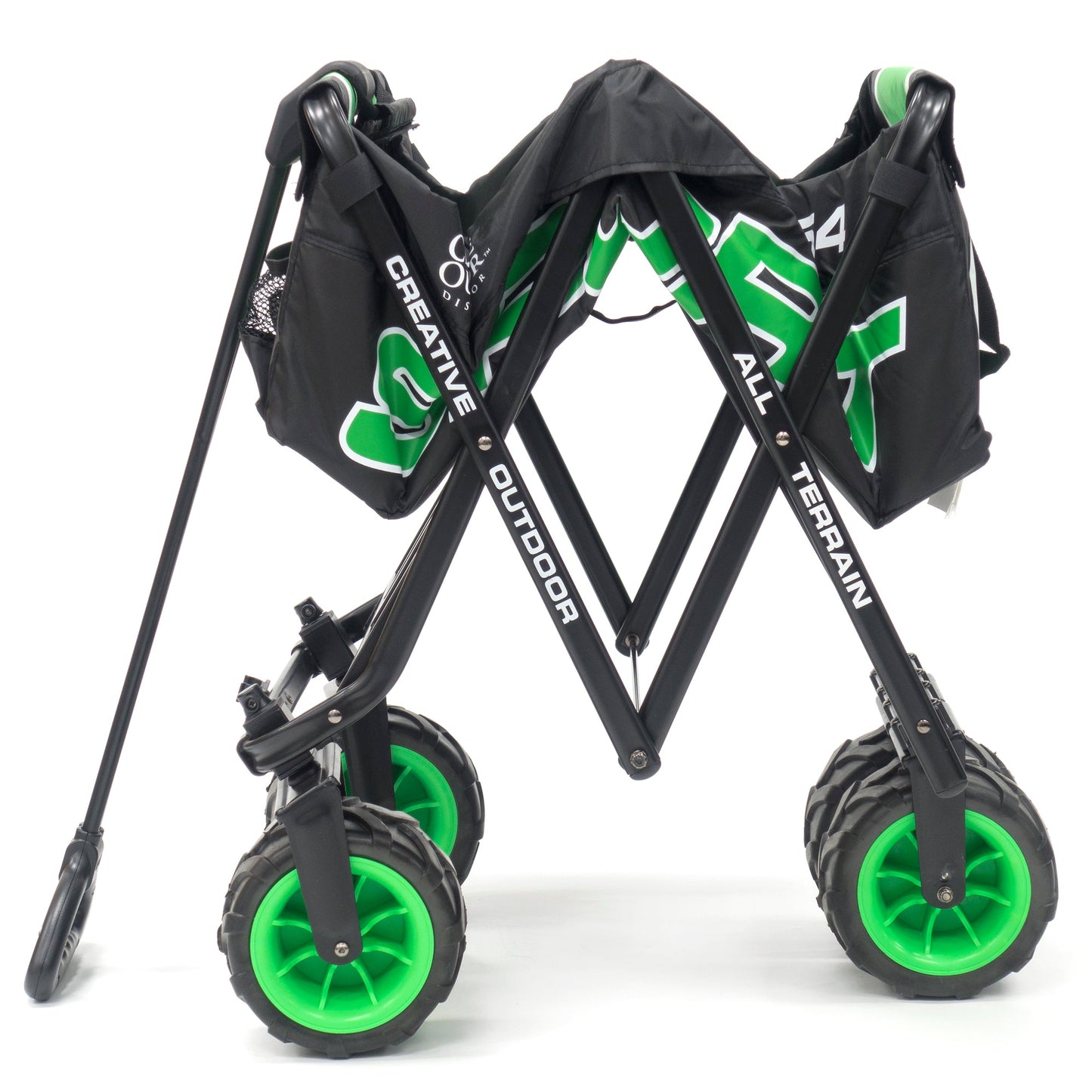 All-Terrain Klappklappwagen | Heavy Duty | Coach Edition - Black Neon Green