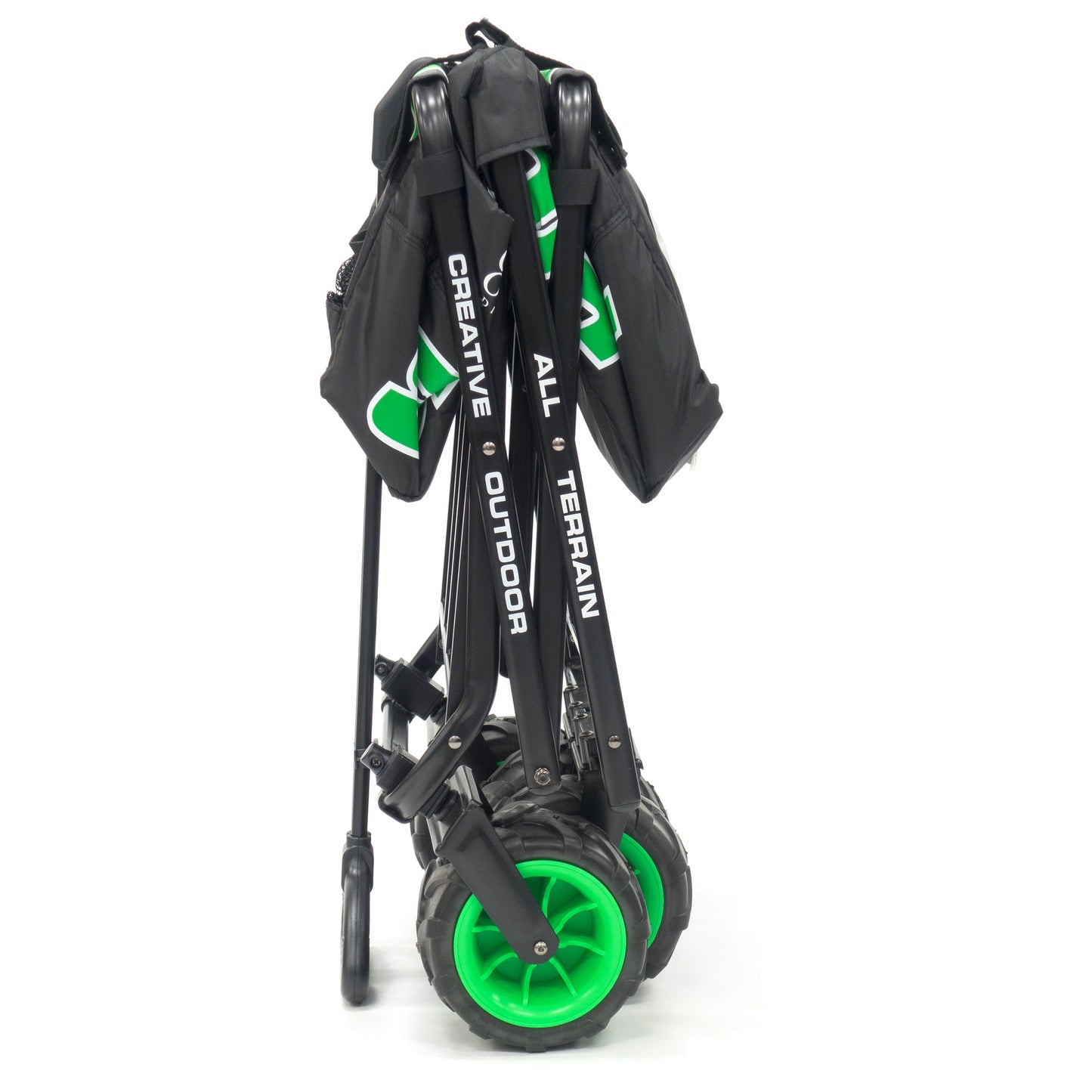 All-Terrain Klappklappwagen | Heavy Duty | Coach Edition - Black Neon Green