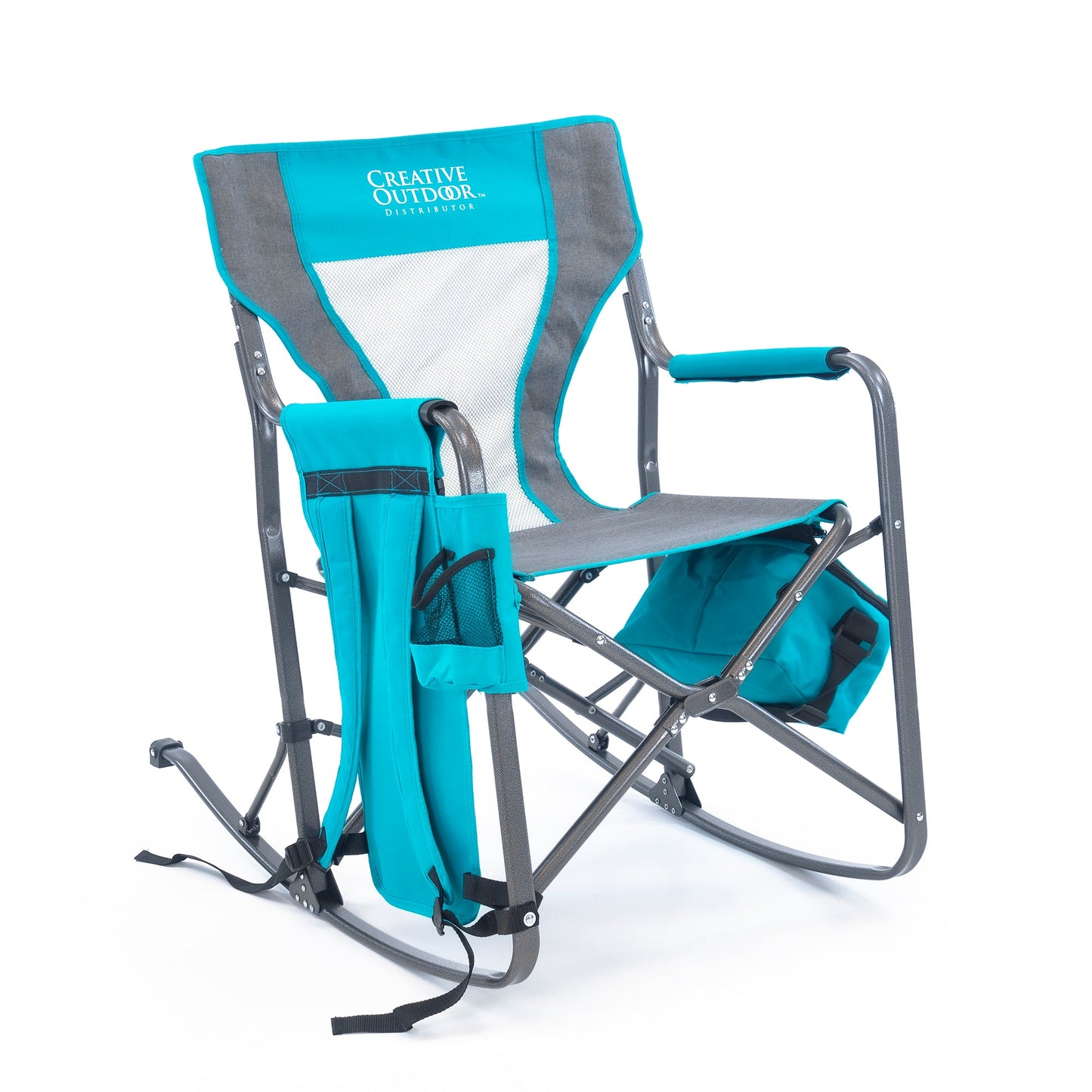 Klappbarer Schaukelstuhl mit Ice Box Cooler | Teal
