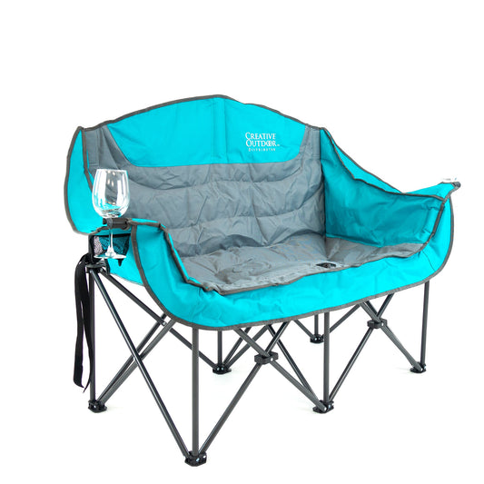 Luxus Loveseat Klappwein Stuhl | Teal