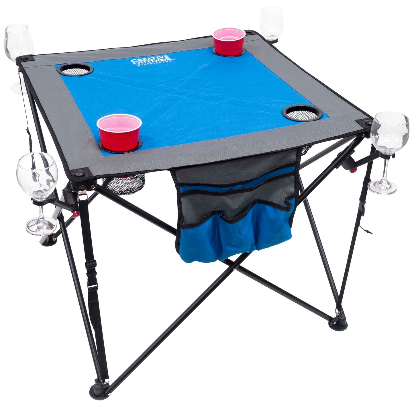 2 Ocean Diamond Schaukelstühle + 1 Blauer Weintisch