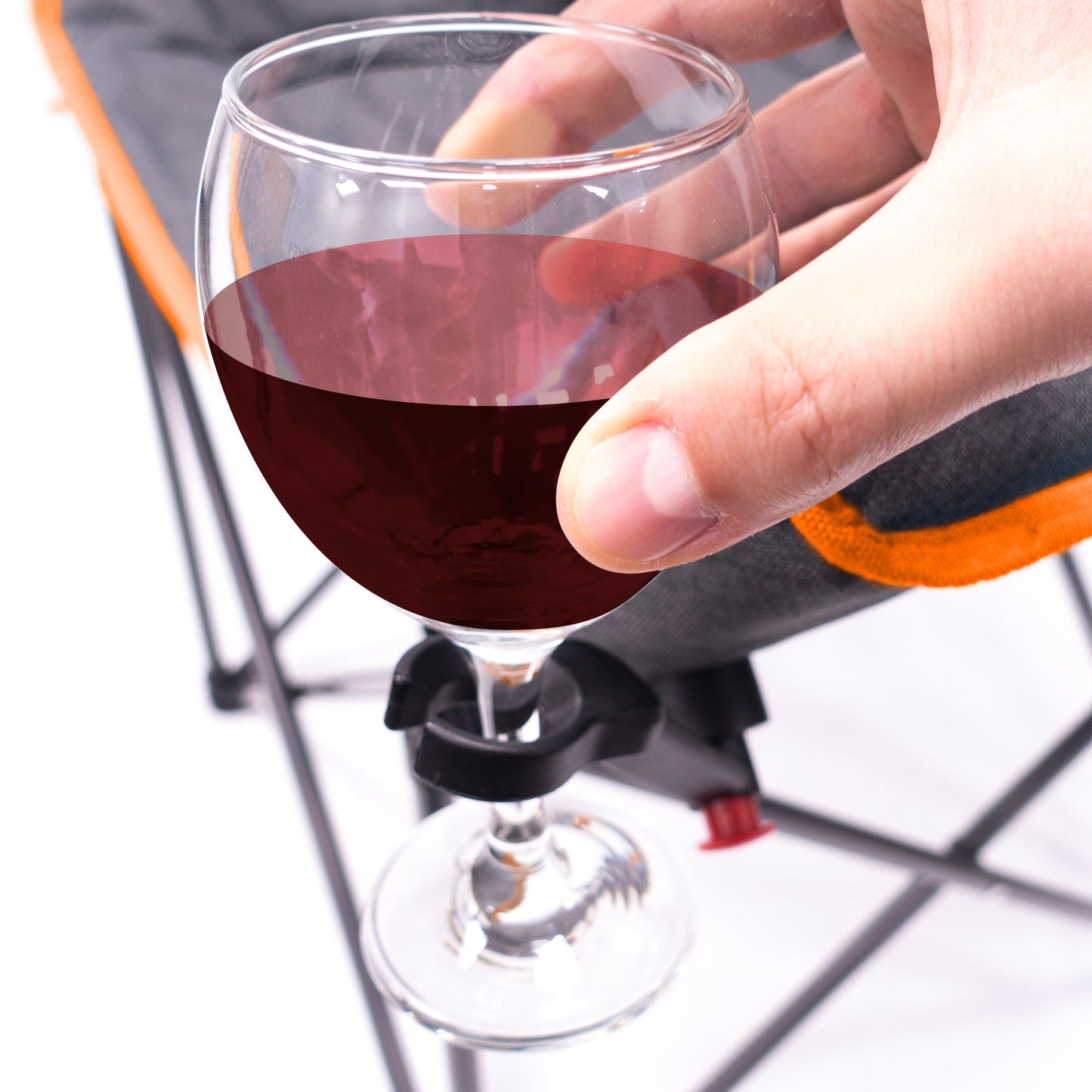 Gepolsterter Luxus-Falding Wein Stuhl | Orange