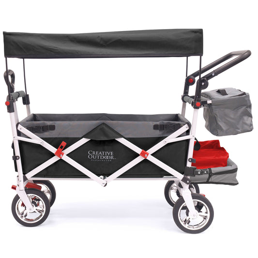 Silber Serie Kinderwagenwagen | Black