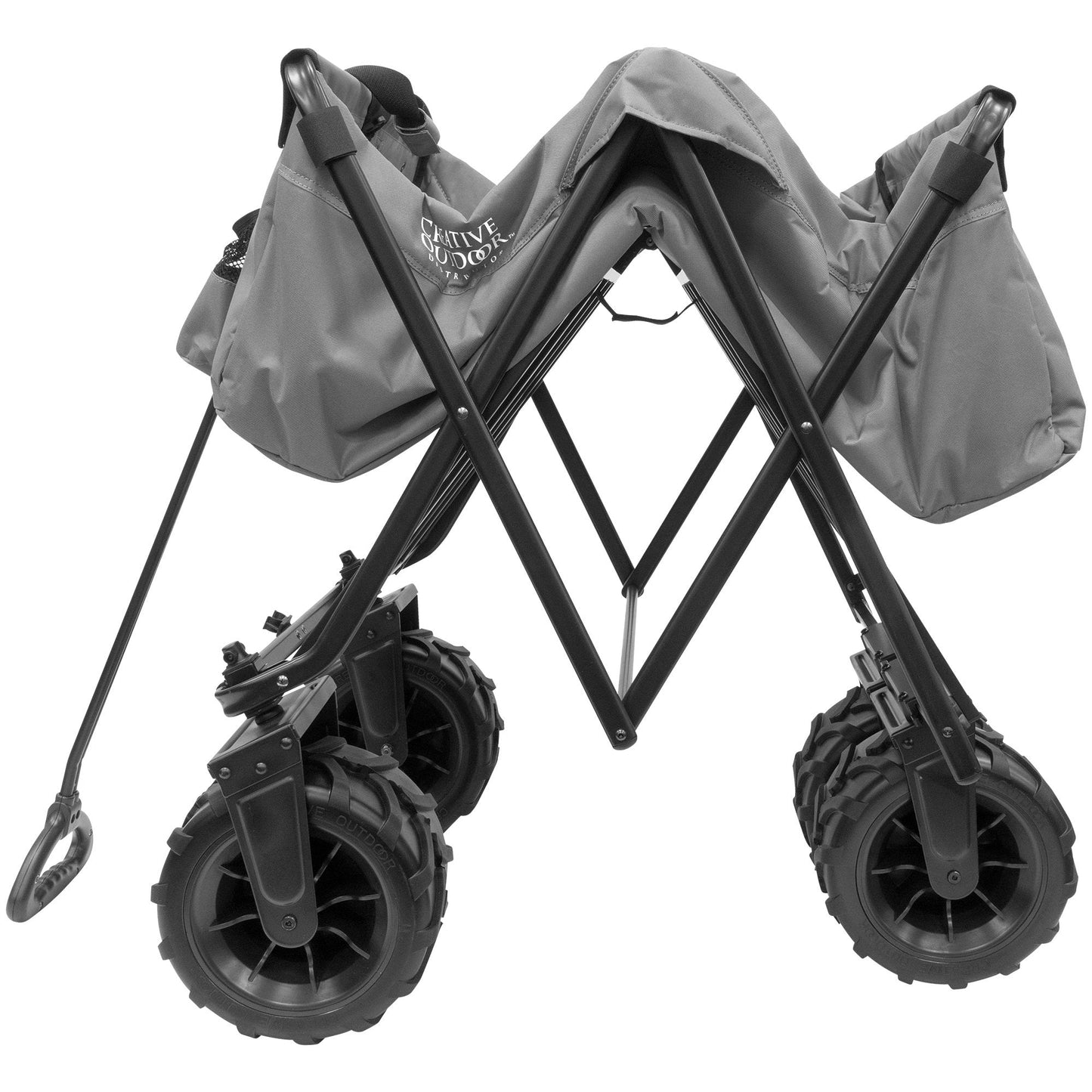 XXXL Monster Hauler Klappen Einklappbarer Strandwagen | Schwere Pflicht | Grau
